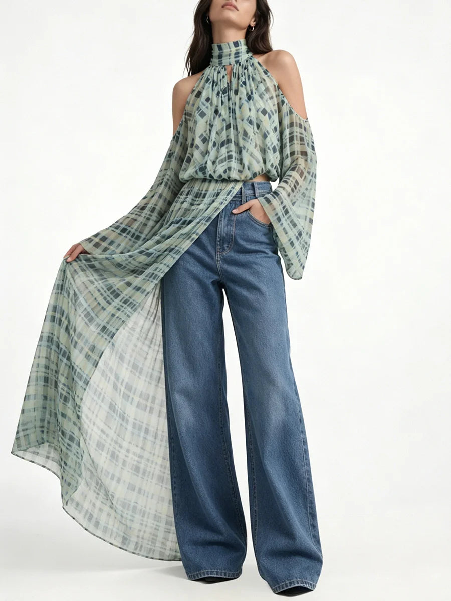 טוניקת שסע דגם - רוז